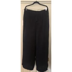 Matilda Jane Good Hart Wide Leg Pant Size Large Black NWT 100% Rayon Loose Fit